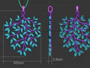 Pendant 3D Print Model