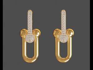 Earrings 3D Print Model