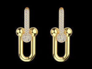 Earrings 3D Print Model