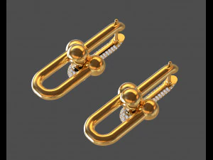 Earrings 3D Print Model