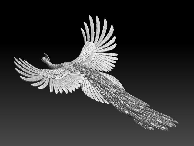 Peacock Modelo de impresión 3D .c4d .max .obj .3ds .fbx .stl .blend 