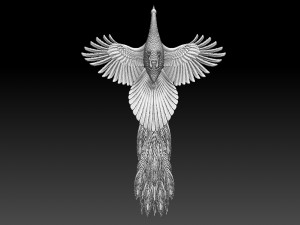 Peacock Modelo de impresión 3D