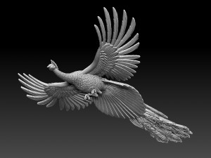Peacock Modelo de impresión 3D