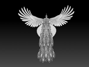 Peacock Modelo de impresión 3D