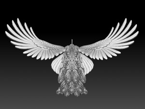 Peacock Modelo de impresión 3D