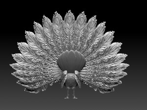 Peacock Modelo de impresión 3D