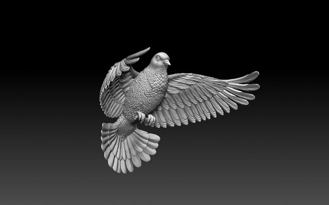 Dove Modelo de impresión 3D .c4d .max .obj .3ds .fbx .stl .blend 