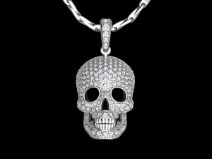 Pendant scull 3D Print Model