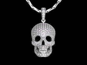 ペンダントスカル 3Dプリントモデル