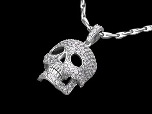 Pendant scull 3D Print Model