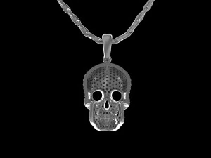 Pendant scull 3D Print Model
