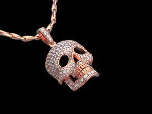 Pendant scull 3D Print Model
