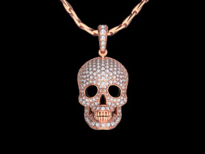 Pendant scull 3D Print Model