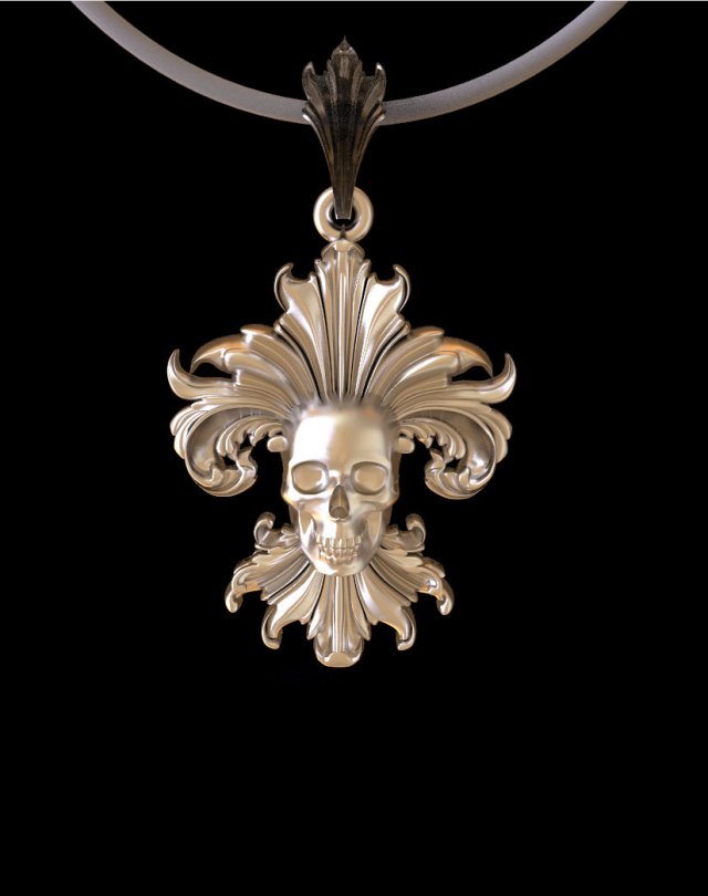 Scull pendant Modelo de impresión 3D .c4d .max .obj .3ds .fbx .stl .blend 