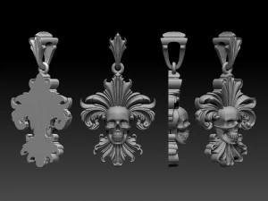 Scull pendant 3D Print Model