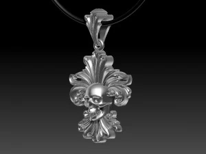 Scull pendant 3D Print Model
