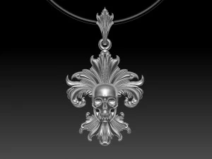 Scull pendant 3D Print Model