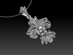 Scull pendant 3D Print Model