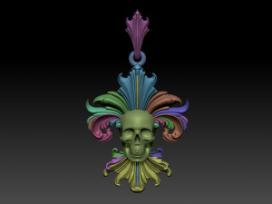 Scull pendant Modelo de impresión 3D