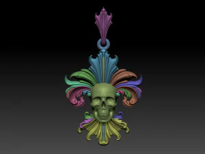 Scull pendant 3D Print Model