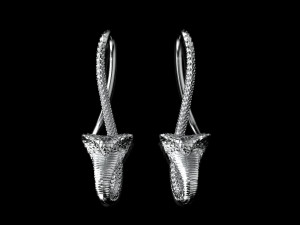 Earrings cobra 3D Print Model