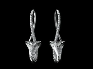 Earrings cobra 3D Print Model
