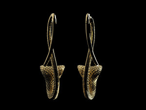 Earrings cobra 3D Print Model