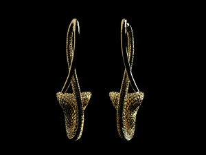 Earrings cobra 3D Print Model