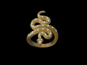 Ring snake 3D Print Model