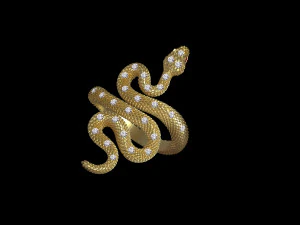Ring snake 3D Print Model
