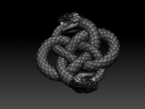 Snake 3D Print Model