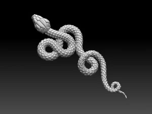 Snake 3D Print Model