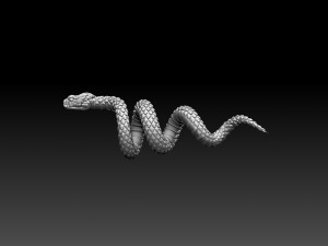 Snake Model Cetak 3D