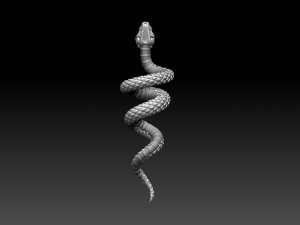 Snake Model Cetak 3D
