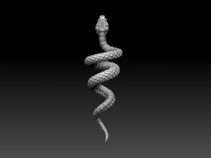 Snake 3D Print Model