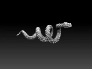 Snake 3D Print Model