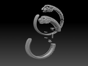 BRACELET TIGER 3D प्रिंट मॉडल