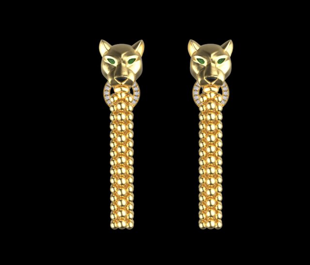 Earrings 3D Принт Модель .c4d .max .obj .3ds .fbx .stl .blend 