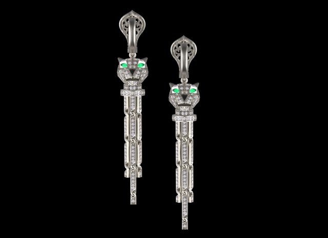 Earrings Modelo de impresión 3D .c4d .max .obj .3ds .fbx .stl .blend 