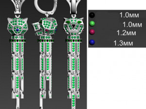Earrings Modelo de impresión 3D