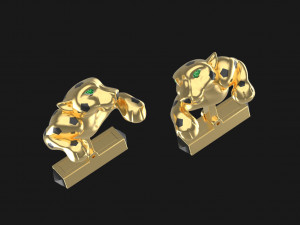 Cufflink tie clip Modelo de impresión 3D