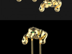 Cufflink tie clip Modelo de impresión 3D