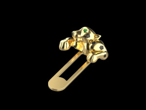 Cufflink tie clip Modelo de impresión 3D