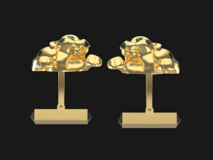 Cufflink tie clip Modelo de impresión 3D