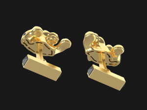 Cufflink tie clip Modelo de impresión 3D