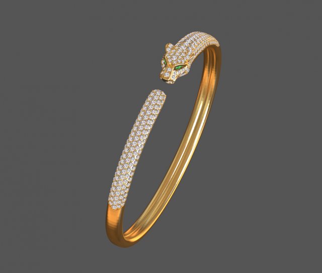 Bracelet 3D 打印模型 .c4d .max .obj .3ds .fbx .stl .blend 