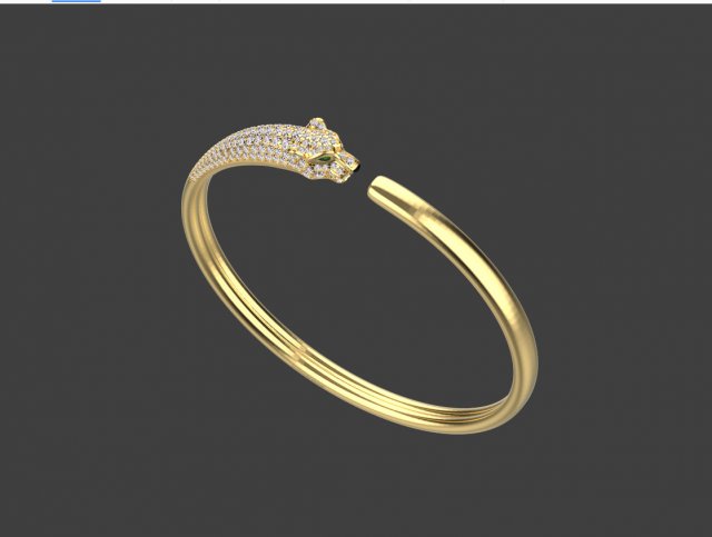Bracelet 3D-Druckmodell .c4d .max .obj .3ds .fbx .stl .blend 