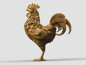 Rooster statue 3D Print Model