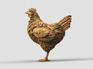 Hen 3Dプリントモデル