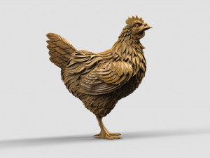 Hen 3Dプリントモデル
